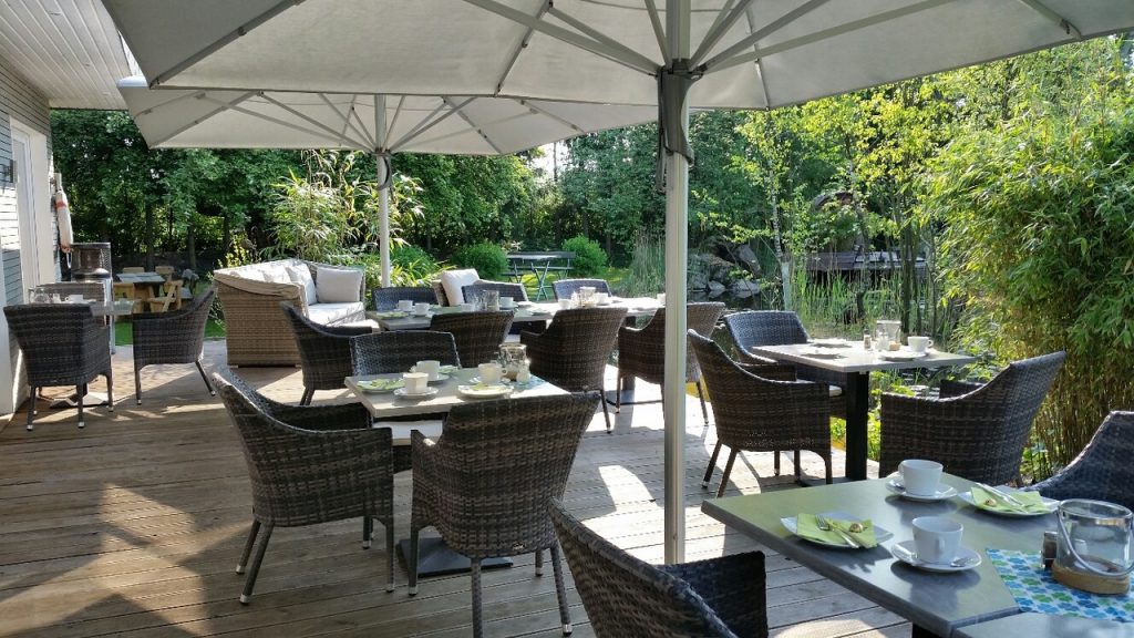 Teich Cafe Freiluft Hasloh